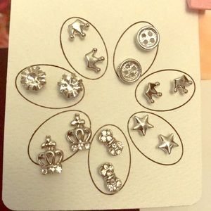Lot of 7 stud earrings